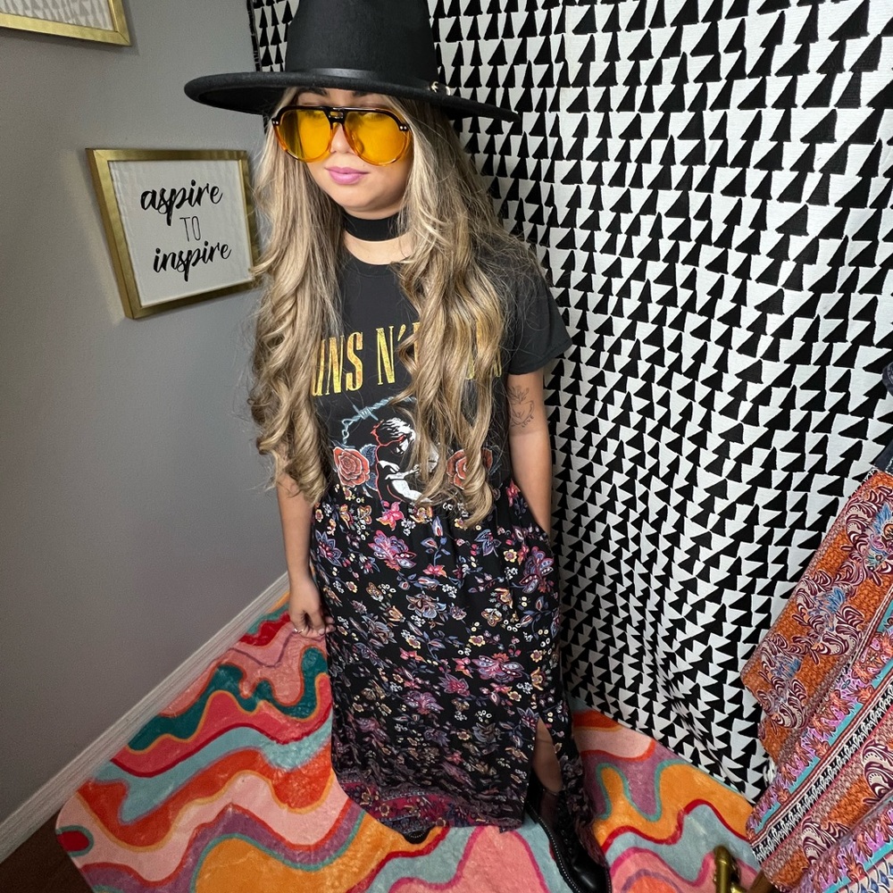 SOLDCustom dress Guns and roses